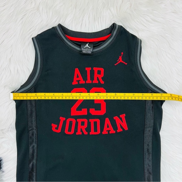 Nike Air Jordan Jumpman Michael Jordan #23 Basketball Jersey Black Red - Picture 8 of 11